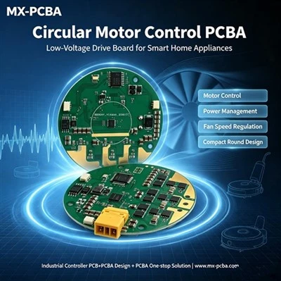 PCBA di controllo motore circolare per elettrodomestici intelligenti